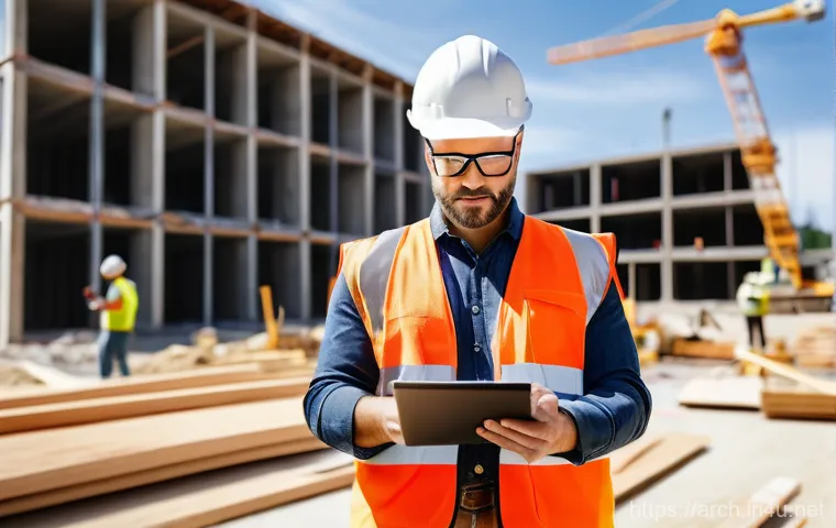 건축기사 자격증과 프리랜서 작업 - A professional, female architect in her late 30s, with a stylish yet comfortable attire, is working ...