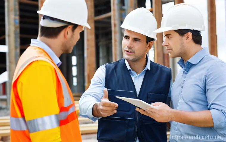 건축기사로서 현장 안전 관리 경험 - **Prompt 2: Intergenerational Construction Safety Training Session**
    An indoor scene depicting a...