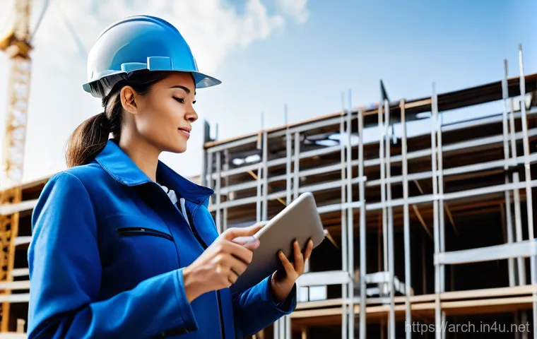 건축기사 취득 후 커리어 설계법 - **Prompt 1: A Young Professional's Architectural Journey**
    A diverse young professional, in smar...